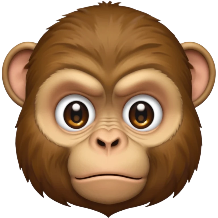 Grumpy monkey emoji