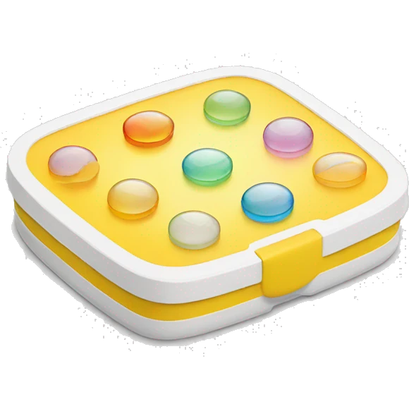 prescription contact lens storage case emoji