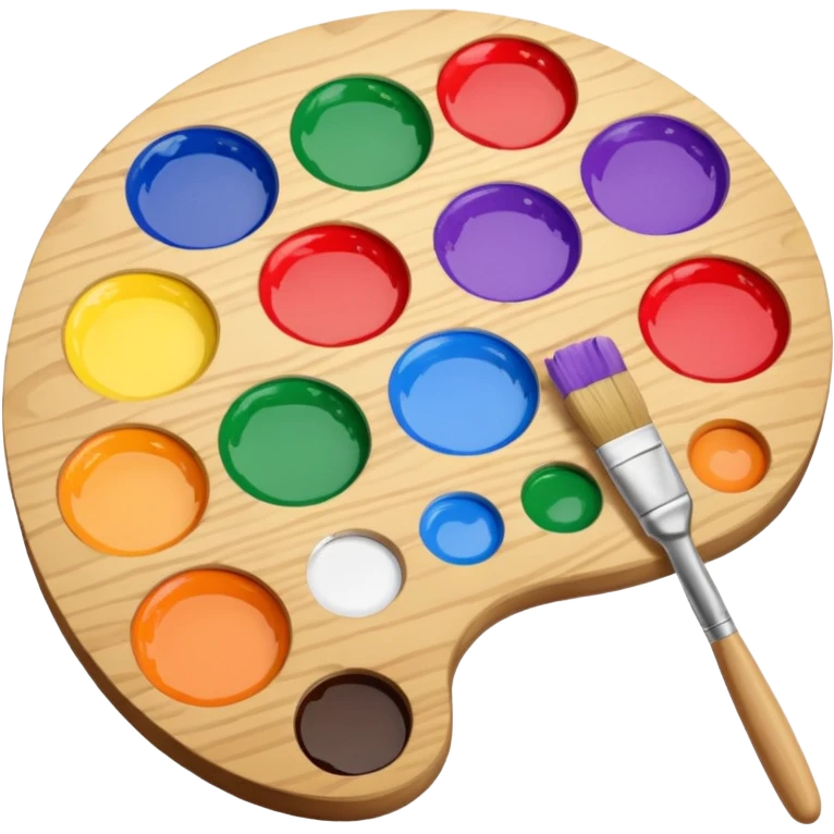 Palette with brush emoji