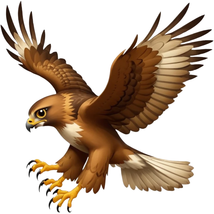 Hawk getting cat emoji