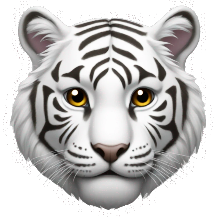 White tiger emoji