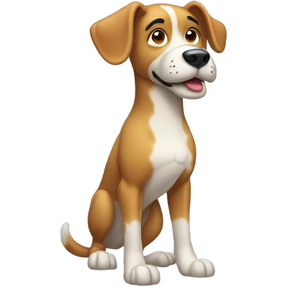 Dog saluting emoji