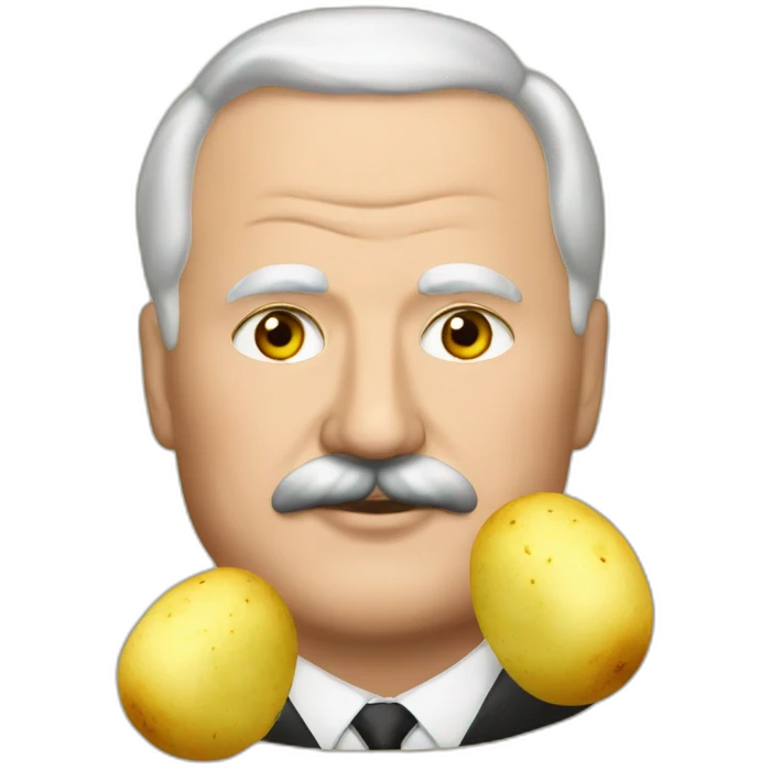 Lukashenko with boiled potatoes emoji