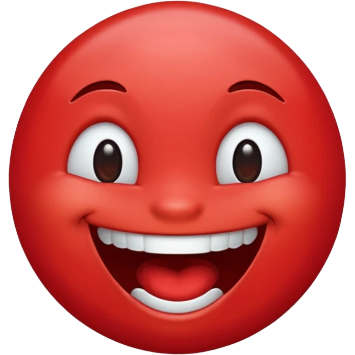 Laughing red emoji emoji