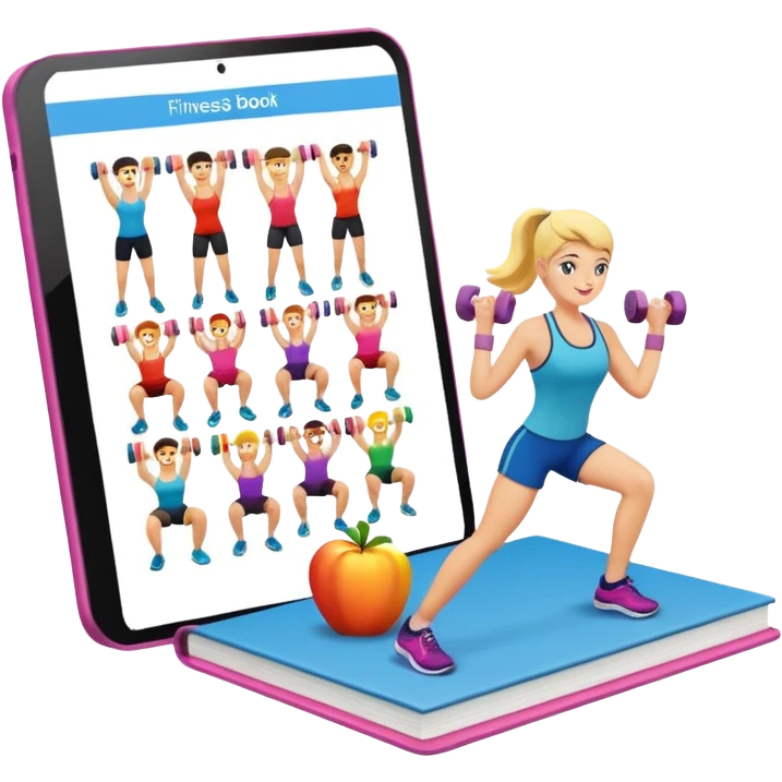 fitness book emoji