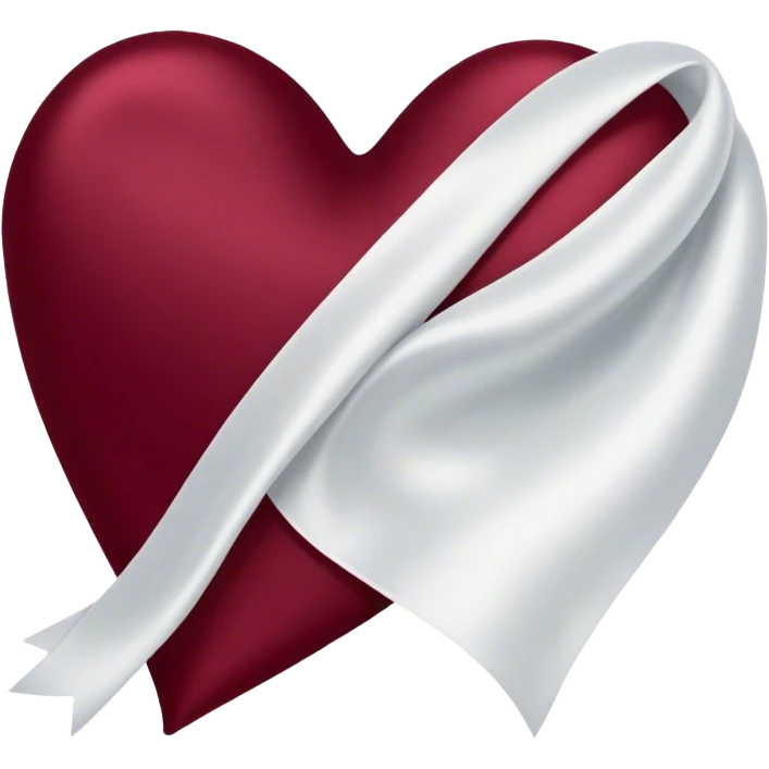 Love burgundy  emoji