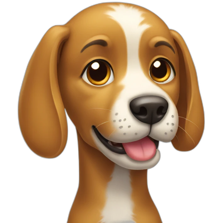 Un chat chien emoji