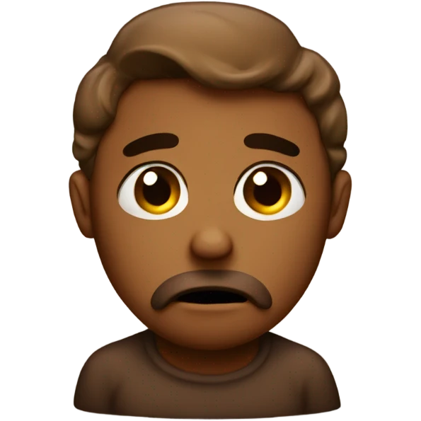 Sad poop emoji