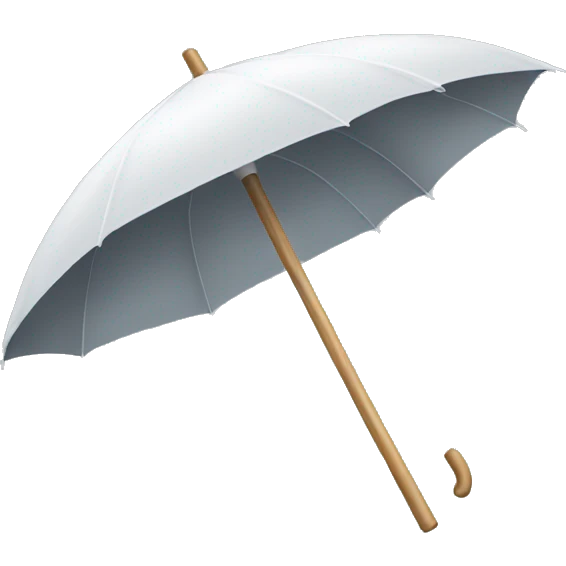 umbrella with white stick emoji