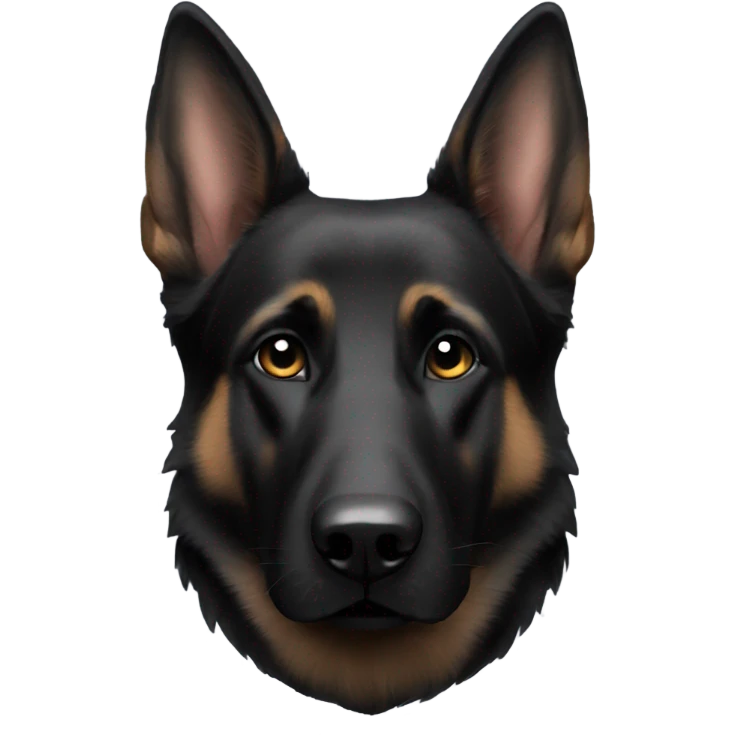 Black German shepherd  emoji