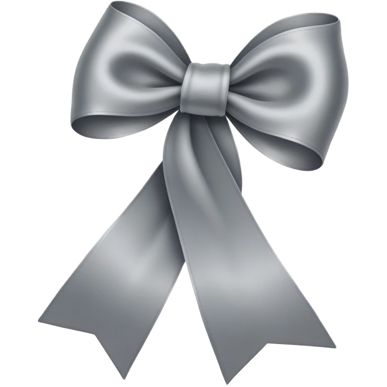 Grey ribbon  emoji