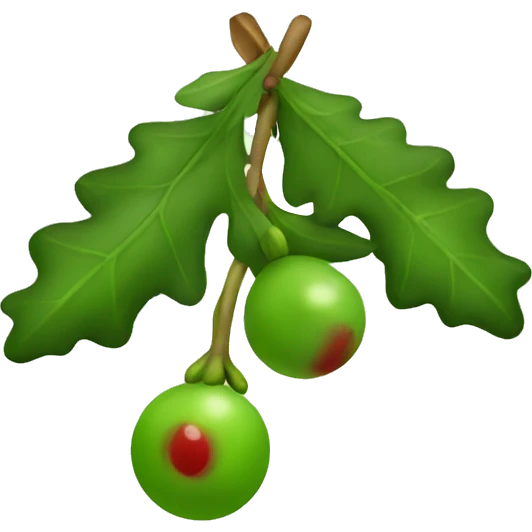 Mistletoe  emoji