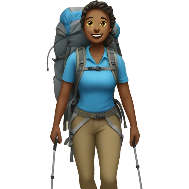 Hike women emoji