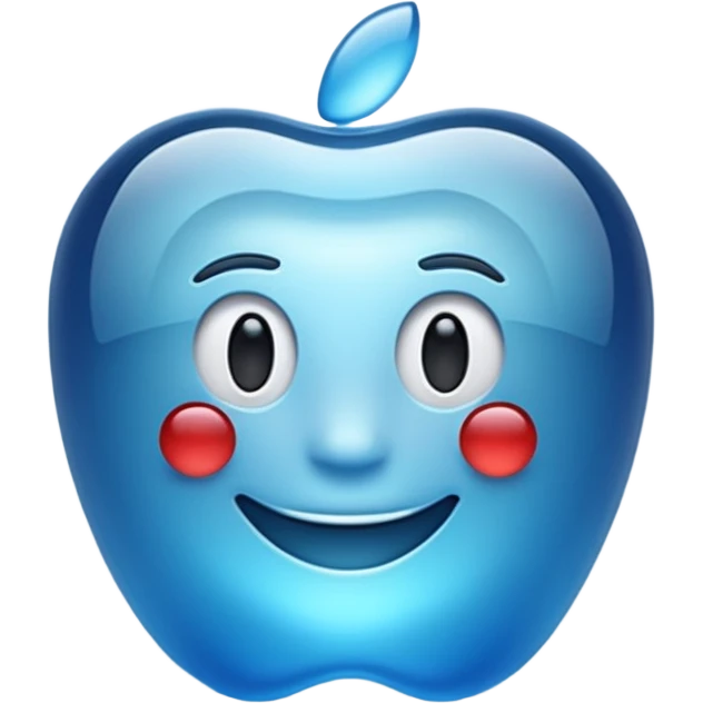 Make a standard set of emoji (all) in the style of glass from Apple company, volumetric with a 3D effect and a transparency effect, and a small one with a blue gradient or light blue The full set of emoticons emoji