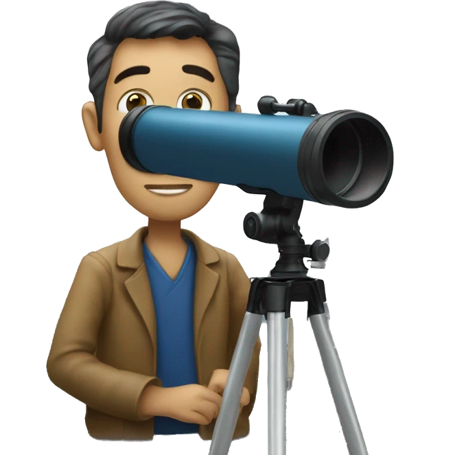 Astronomer with Takahashi telescope emoji