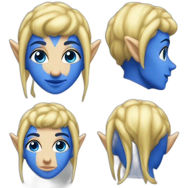 Blue sapphire elf emoji