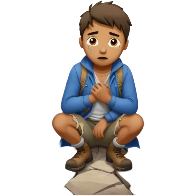 homme qui une montagne coincé dans les fesse emoji