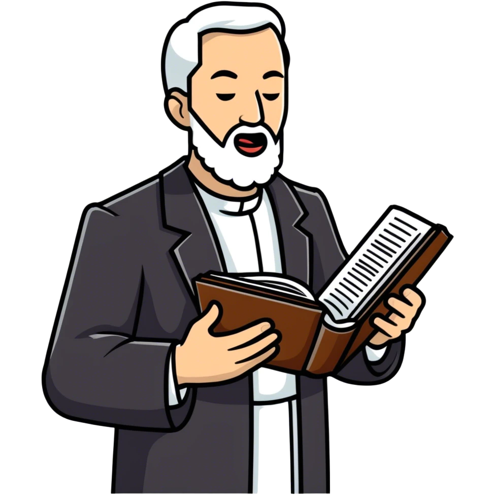 Preacher slapping with a bible  emoji