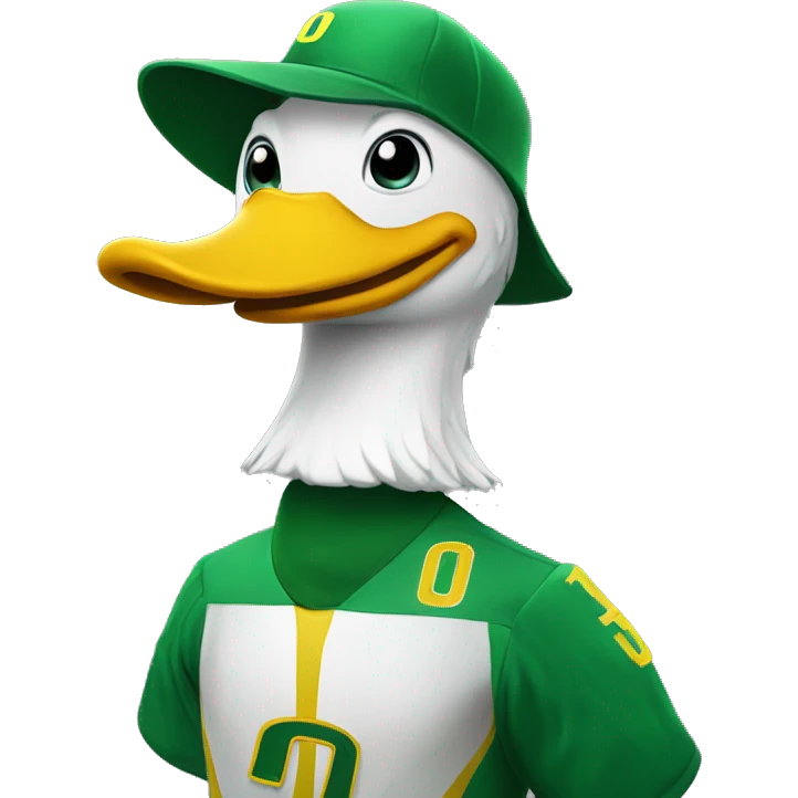 University of Oregon Duck mascot emoji