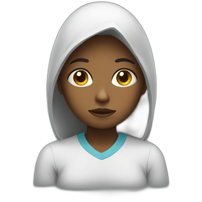 Sad girl working emoji