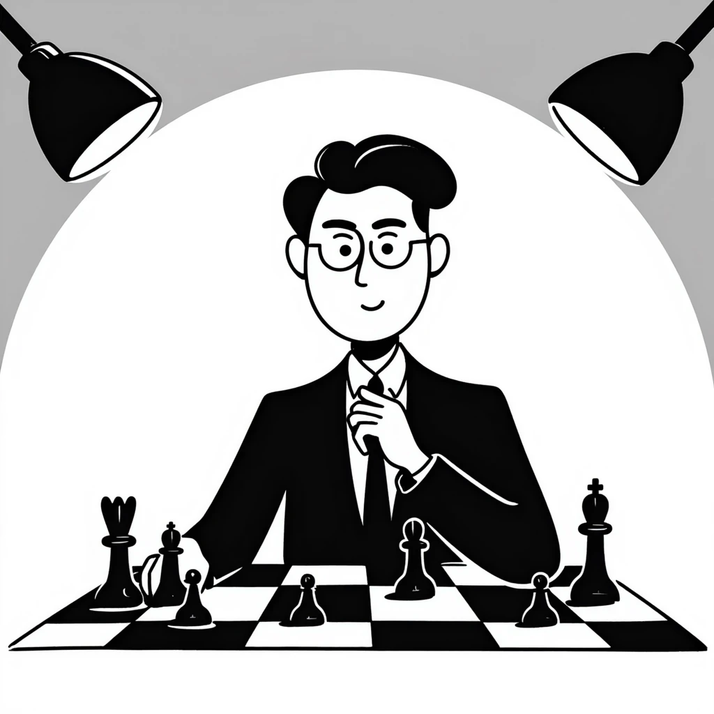 A calculating strategist emoji
