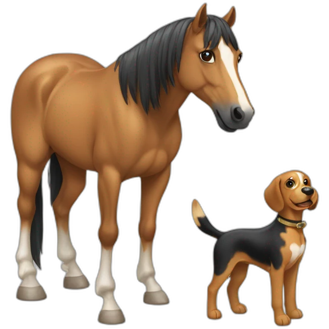horse and dog emoji