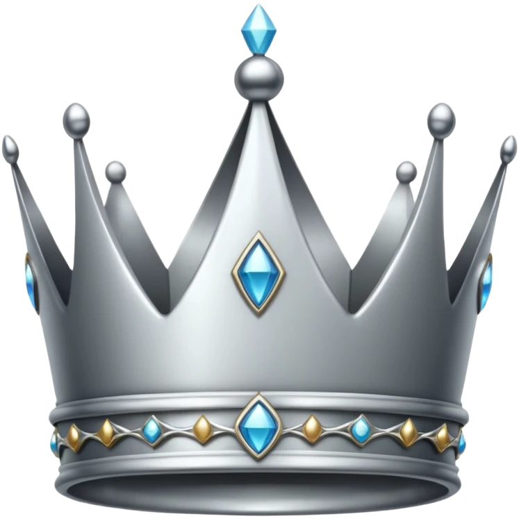 silver crown emoji