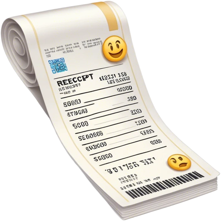 long receipt emoji
