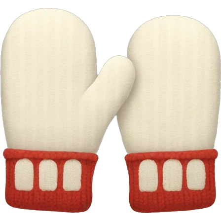 A pair of mittens emoji
