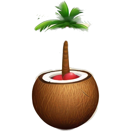 Coconut with tree emoji