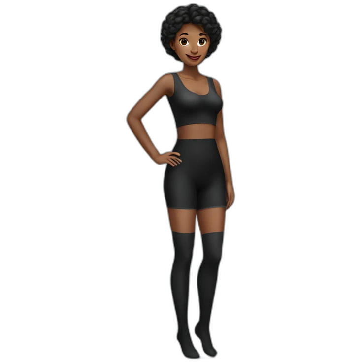 black stockings woman emoji