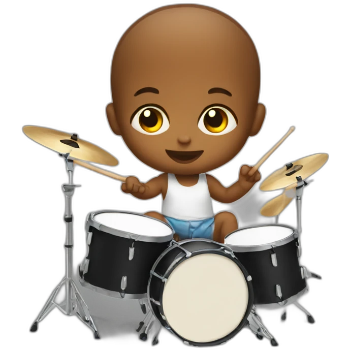 baby playing drums emoji