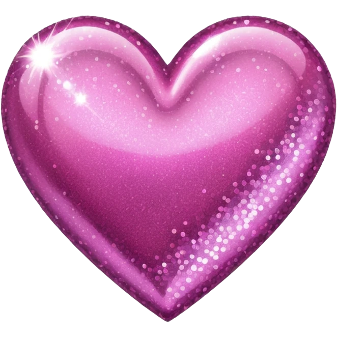 Glitter heart emoji