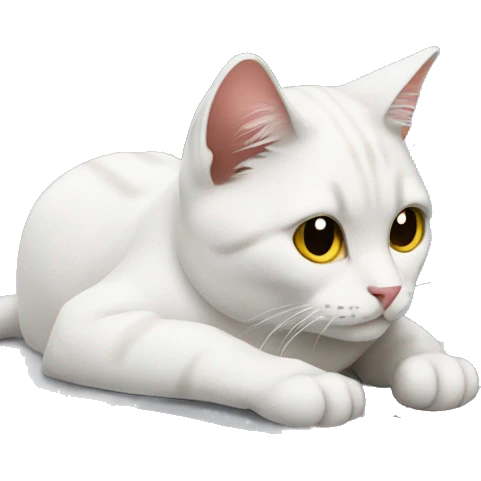 cat laying on laptop emoji