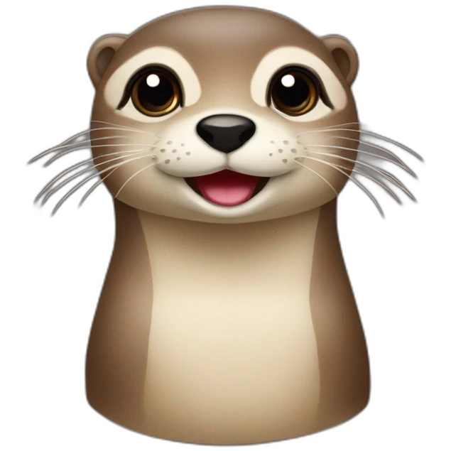 mignonne loutre bouchere emoji