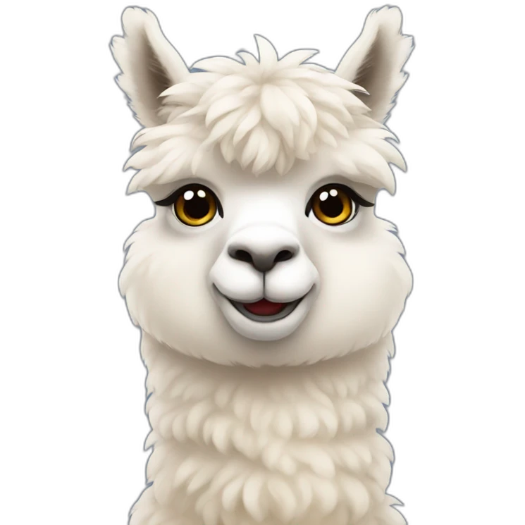cute alpaca emoji
