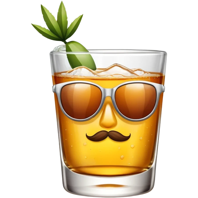 Tequila with sunglasses emoji