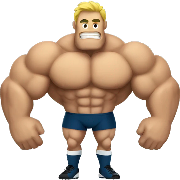 Rugbyman muscles  emoji