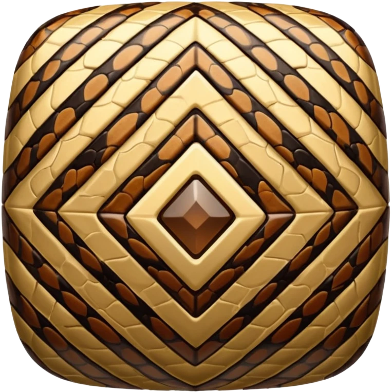 diamond shape filled with snake skin print emoji