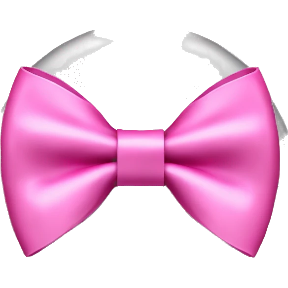 Pink bow ontop of a Glock emoji