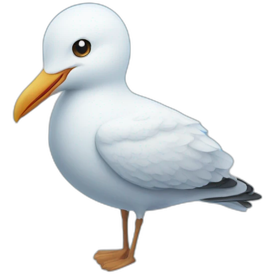Blue Sky and White seagull emoji