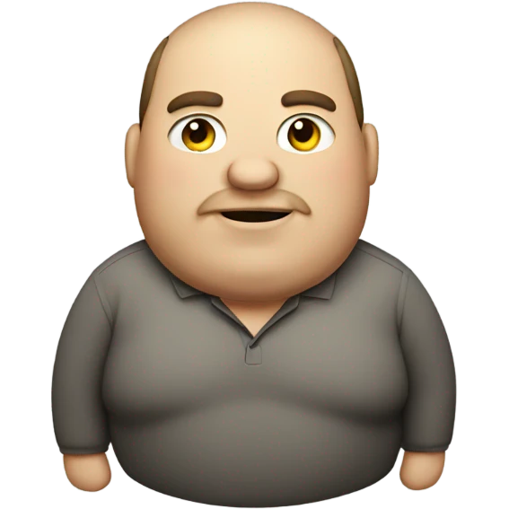 Fat guy emoji