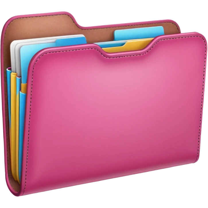 simple pink folder emoji