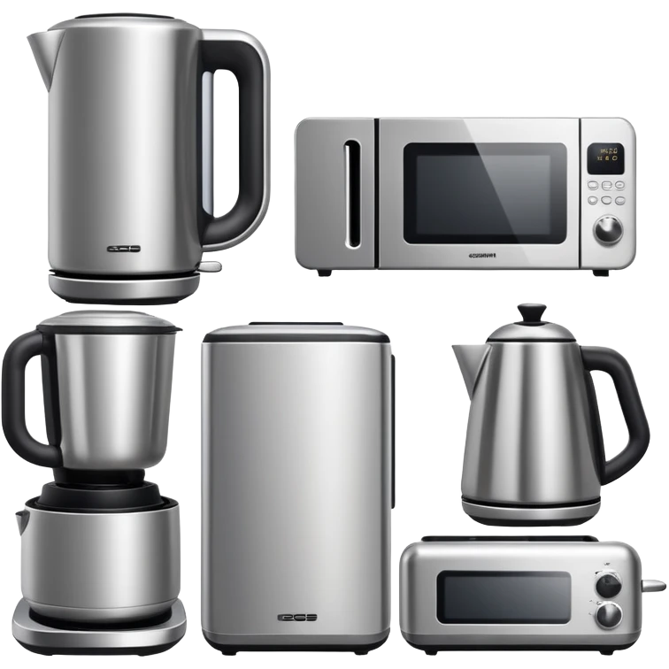 modern kitchen appliances set emoji