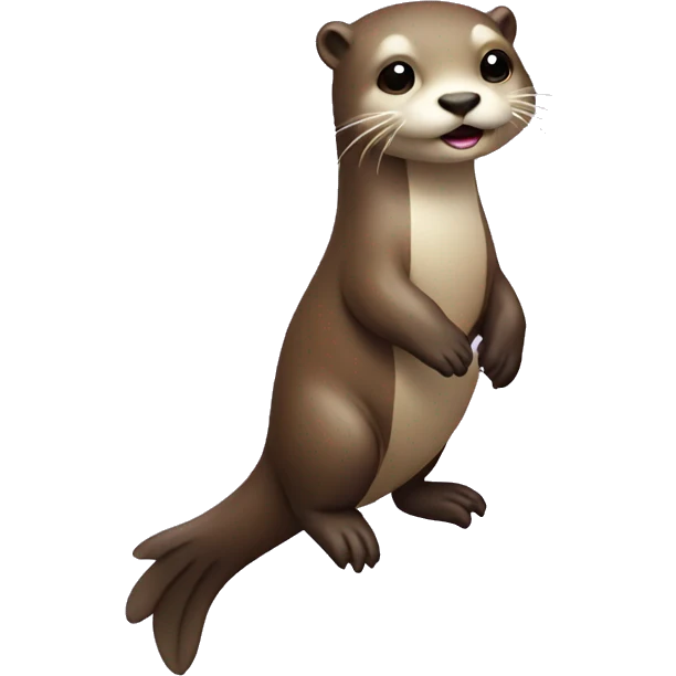 Otter on unicorn emoji