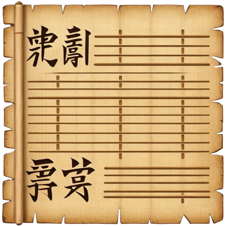 japanese papyrus, wiritng emoji