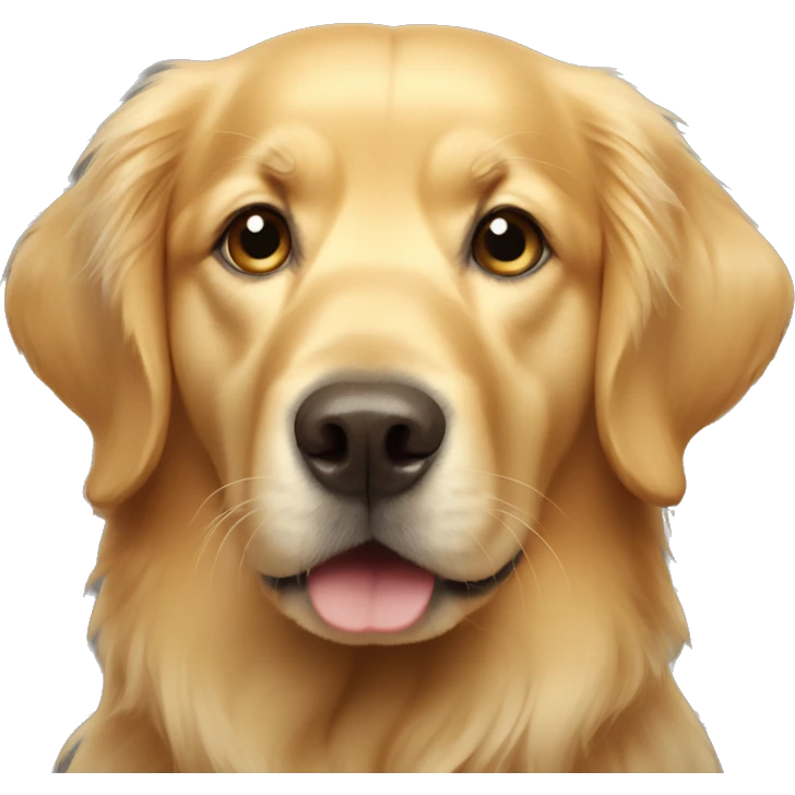 golden retriever face emoji