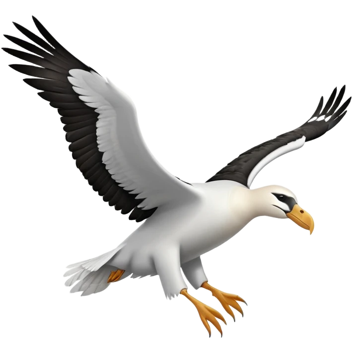 Flying Albatross bird emoji emoji