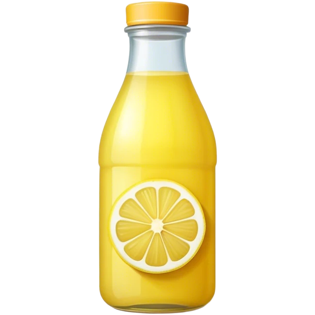 Lemon juice bittled emoji