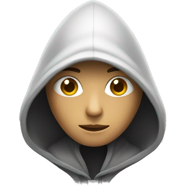 Hooded figure emoji